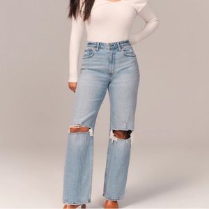 Abercrombie & Fitch 90s Relaxed Jeans High Rise Size 32 / 14